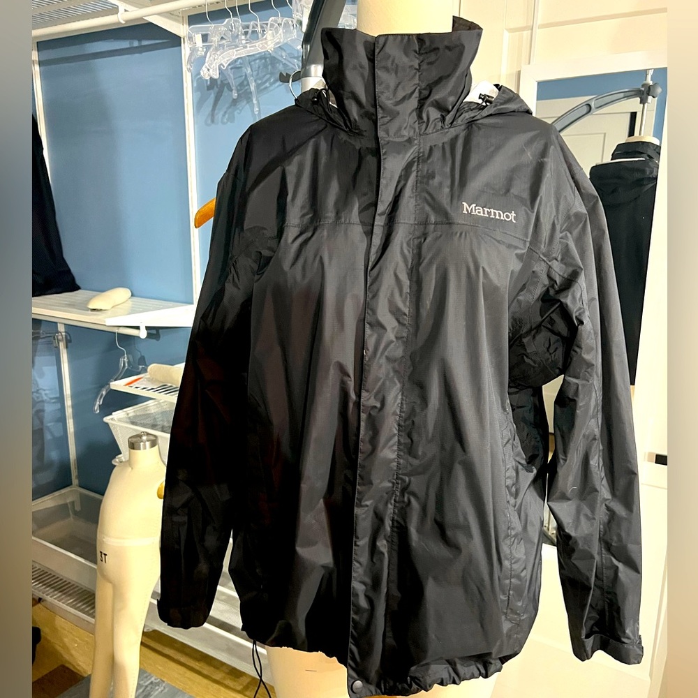 Marmot Waterproof Hooded Windbreaker - lightweight zip up